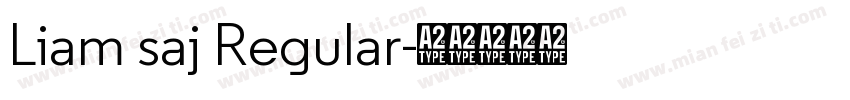 Liam saj Regular字体转换
